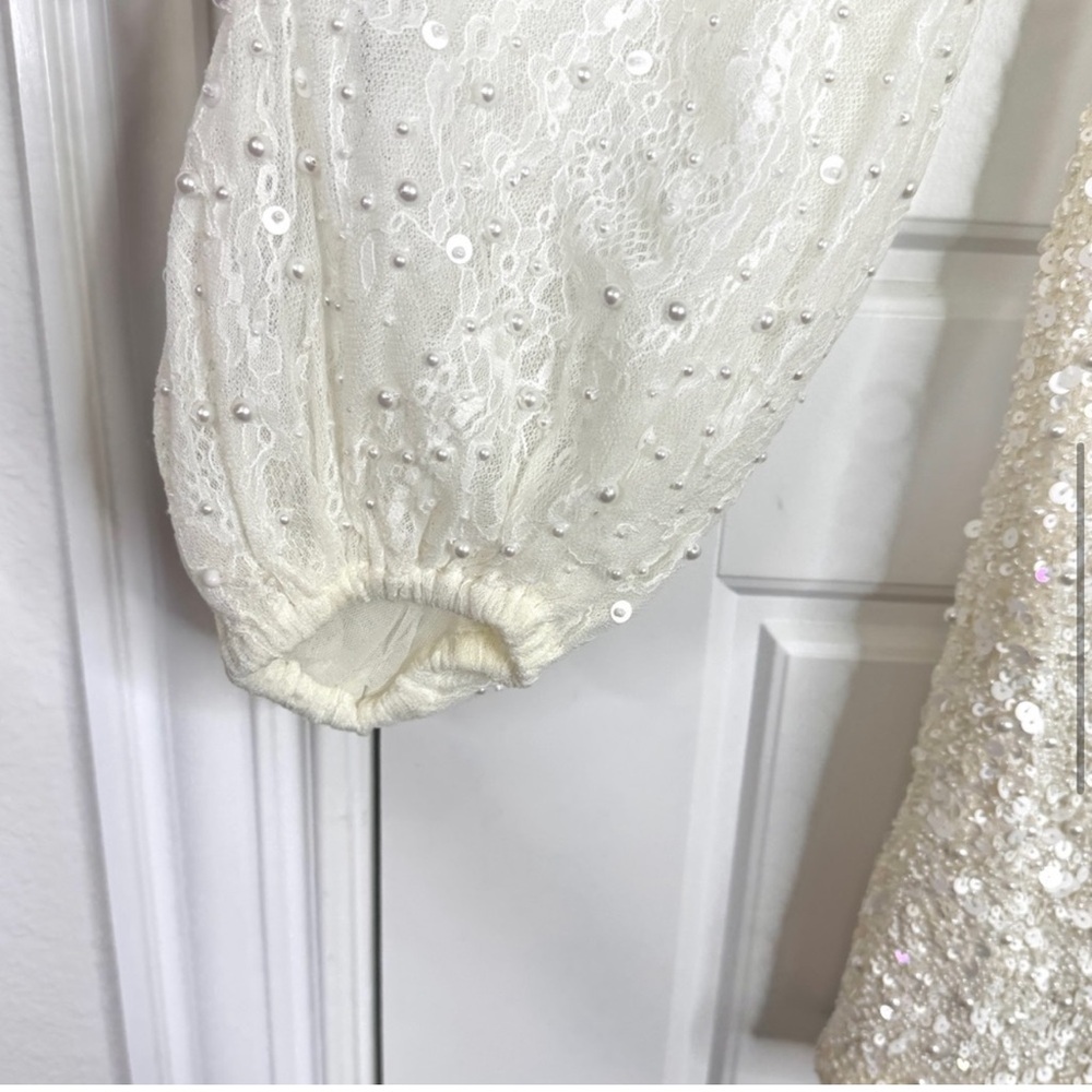 BHLDN Anthropologie Forever That Girl Kanelle Dress White NEW Size L - Picture 6 of 14